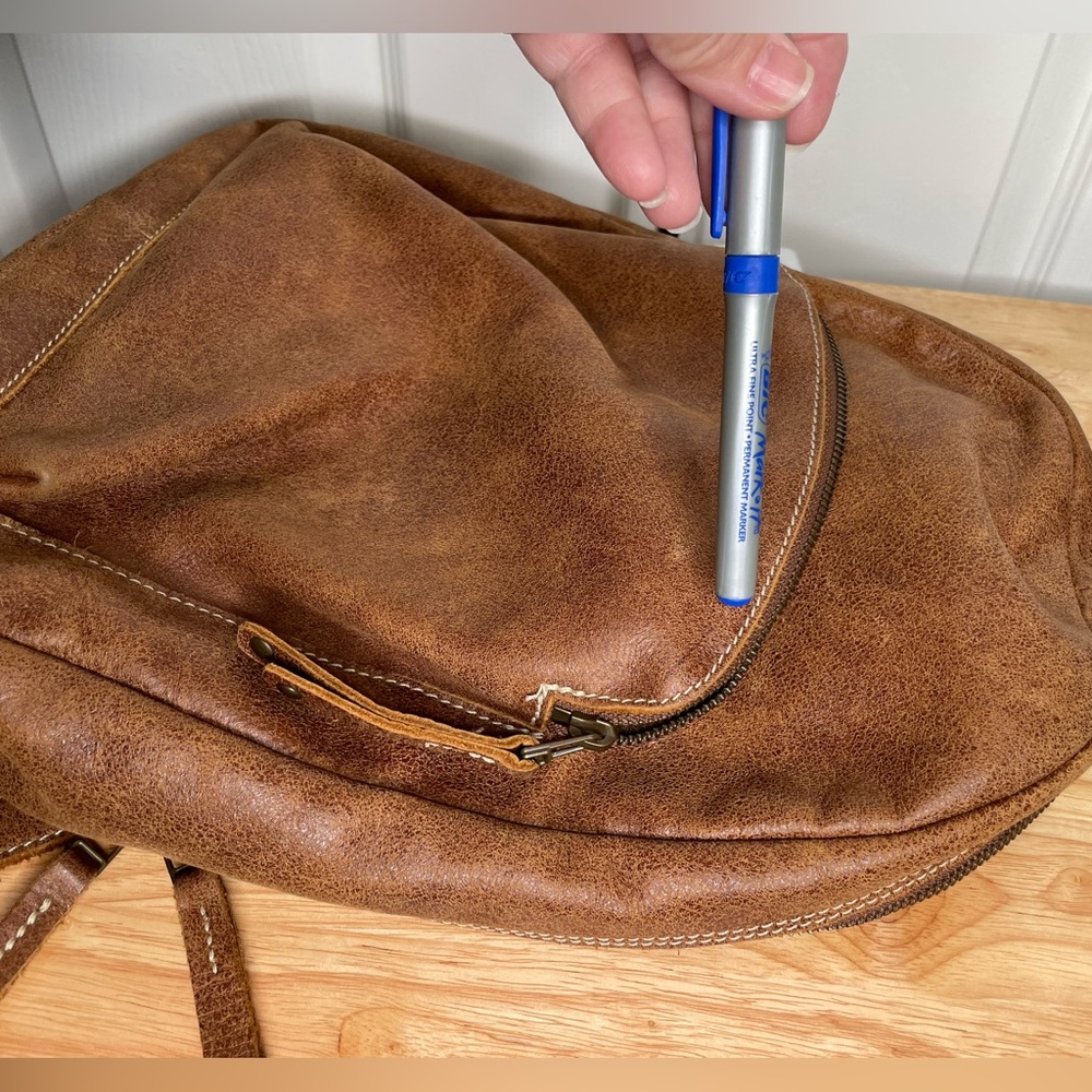 Genuine Leather Roots Backpack - Picture 9 of 11